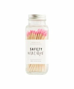 Sweet Water Decor Safety Matches - Bright Pink - 60 Count, 3.75"