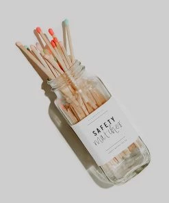 Sweet Water Decor Safety Matches - Multicolor Rainbow - 60 Count, 3.75"