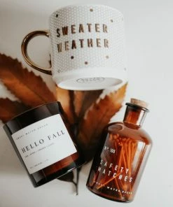 Sweet Water Decor Medium Amber Apothecary Safety Matches - White - 100 Count, 3