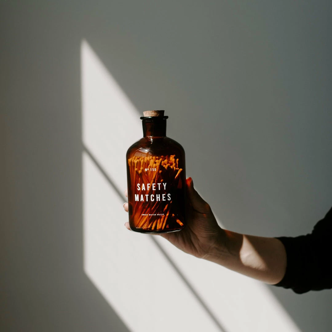 Discount π₯ Sweet Water Decor Large Amber Apothecary Safety Matches - White - 150 Count, 4" π 4 Sweet Water Decor Large Amber Apothecary Safety Matches - White - 150 Count, 4"