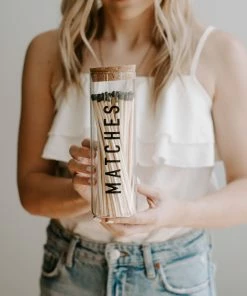 Sweet Water Decor Hearth Matches - Black Tip - 80 Count, 7"