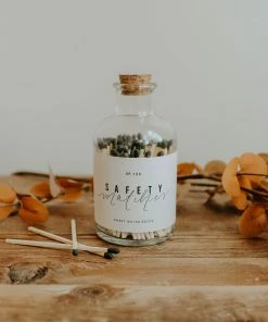 Sweet Water Decor Medium Apothecary Safety Matches - Black - 100 Count, 3