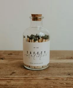 Sweet Water Decor Medium Apothecary Safety Matches - Black - 100 Count, 3