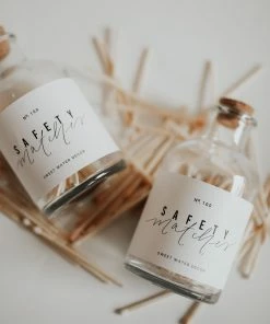 Sweet Water Decor Medium Apothecary Safety Matches - Blush Pink - 100 Count, 3