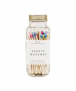 Sweet Water Decor Safety Matches - Multicolor Rainbow - 60 Count, 3.75"