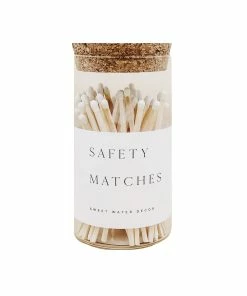 Sweet Water Decor Medium Hearth Matches - White - 100 Count, 3.9"