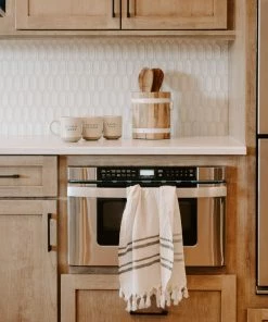 Sweet Water Decor HAND TOWELS Haley Turkish Cotton + Bamboo Hand Towel - Two Stripe