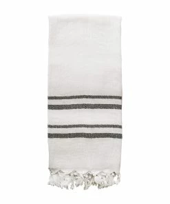 Sweet Water Decor HAND TOWELS Haley Turkish Cotton + Bamboo Hand Towel - Two Stripe