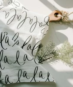 Sweet Water Decor HAND TOWELS Fa La La La La Tea Towel