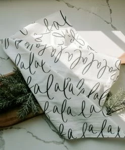 Sweet Water Decor HAND TOWELS Fa La La La La Tea Towel