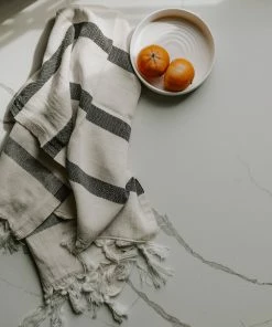 Sweet Water Decor HAND TOWELS Turkish Cotton + Bamboo Hand Towel - Single Stripe