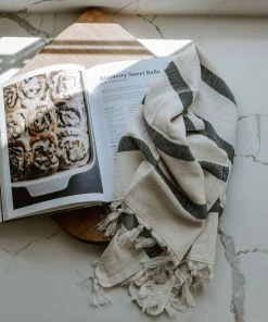 Sweet Water Decor HAND TOWELS Turkish Cotton + Bamboo Hand Towel - Single Stripe