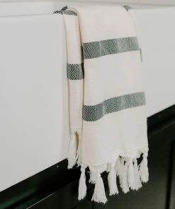 Sweet Water Decor HAND TOWELS Turkish Cotton + Bamboo Hand Towel - Single Stripe