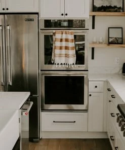 Sweet Water Decor HAND TOWELS Turkish Cotton + Bamboo Hand Towel - Neutral Stripes