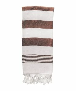 Sweet Water Decor HAND TOWELS Turkish Cotton + Bamboo Hand Towel - Neutral Stripes