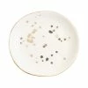 Sweet Water Decor TRAYS + JEWELRY DISHES Speckled Jewelry Dish - White + Gold Foil