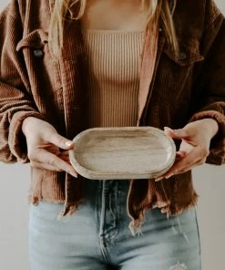 Sweet Water Decor Rustic Wood Tray TRAYS + JEWELRY DISHES