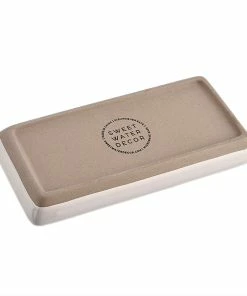Sweet Water Decor Stoneware Tray - Cream TRAYS + JEWELRY DISHES