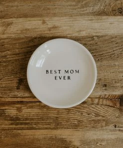 Sweet Water Decor Best Mom Ever Stoneware Jewelry Dish TRAYS + JEWELRY DISHES