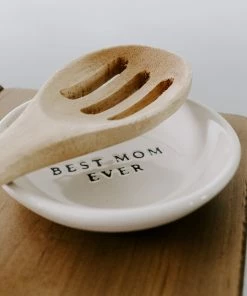 Sweet Water Decor Best Mom Ever Stoneware Jewelry Dish TRAYS + JEWELRY DISHES