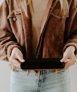 Sweet Water Decor TRAYS + JEWELRY DISHES Stoneware Tray - Black