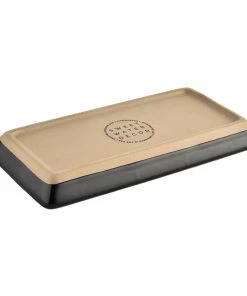 Sweet Water Decor TRAYS + JEWELRY DISHES Stoneware Tray - Black