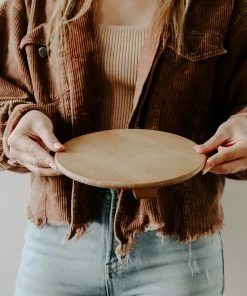 Sweet Water Decor Natural Pedestal Stand TRAYS + JEWELRY DISHES