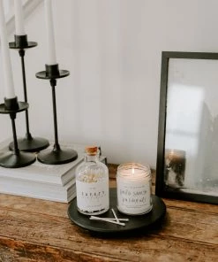 Sweet Water Decor TRAYS + JEWELRY DISHES Black Pedestal Stand