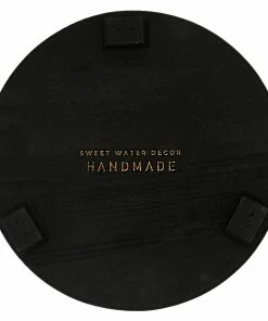 Sweet Water Decor TRAYS + JEWELRY DISHES Black Pedestal Stand