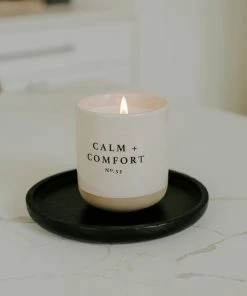 Sweet Water Decor TRAYS + JEWELRY DISHES Black Wood Tray | Round