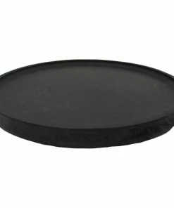 Sweet Water Decor Large Black Wood Tray | Round TRAYS + JEWELRY DISHES