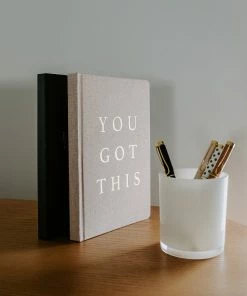 Hot Sale π₯° Sweet Water Decor STATIONERY You Got This - Tan + Gold Fabric Journal π 12 Sweet Water Decor STATIONERY You Got This - Tan + Gold Fabric Journal