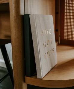 Hot Sale π₯° Sweet Water Decor STATIONERY You Got This - Tan + Gold Fabric Journal π 14 Sweet Water Decor STATIONERY You Got This - Tan + Gold Fabric Journal