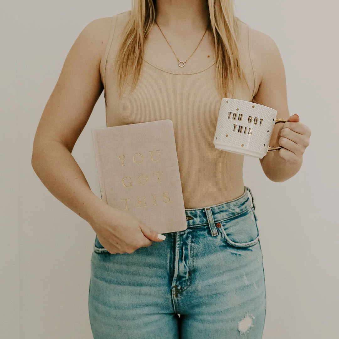 Hot Sale π₯° Sweet Water Decor STATIONERY You Got This - Tan + Gold Fabric Journal π 5 Sweet Water Decor STATIONERY You Got This - Tan + Gold Fabric Journal