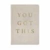 Sweet Water Decor STATIONERY You Got This - Tan + Gold Fabric Journal