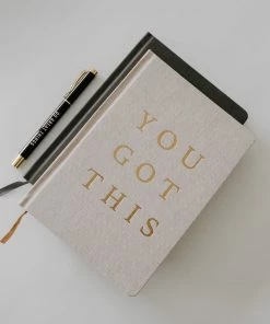 Hot Sale π₯° Sweet Water Decor STATIONERY You Got This - Tan + Gold Fabric Journal π 11 Sweet Water Decor STATIONERY You Got This - Tan + Gold Fabric Journal