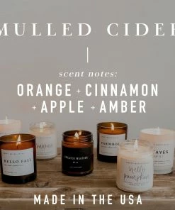 Sweet Water Decor Mulled Cider Soy Candle - Amber Jar - 11 Oz CANDLES + REEDS