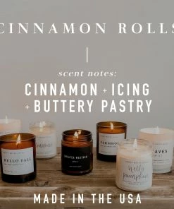 Sweet Water Decor Cinnamon Rolls Soy Candle - Amber Jar - 9 Oz