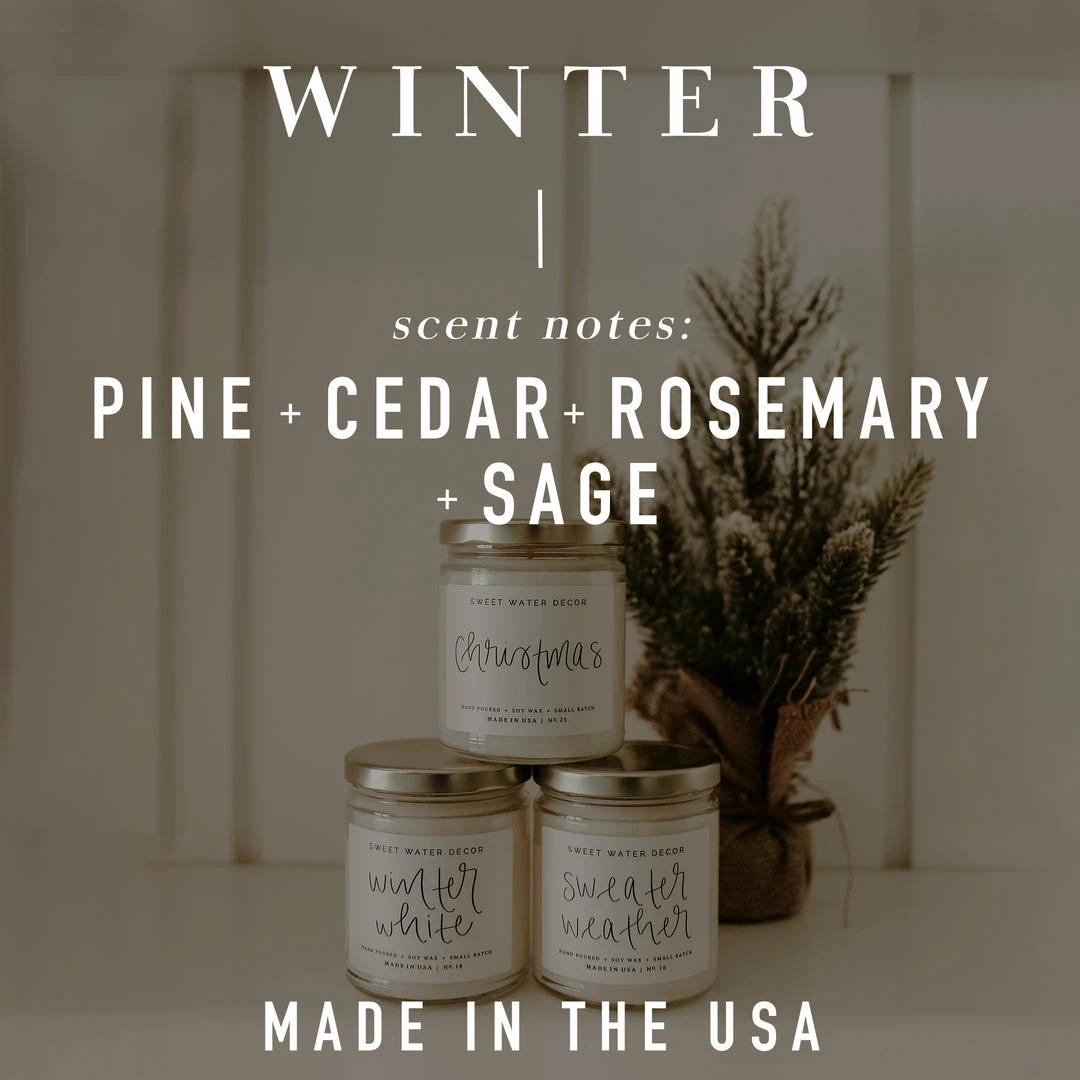 Hot Sale π€© Sweet Water Decor Winter Soy Candle - Amber Jar - 11 Oz π€© 6 Sweet Water Decor Winter Soy Candle - Amber Jar - 11 Oz