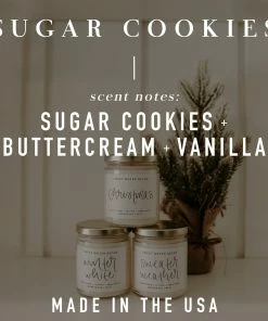 Sweet Water Decor Sugar Cookies Soy Candle - White Jar - 11 Oz