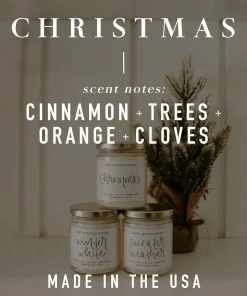 Hot Sale π Sweet Water Decor CANDLES + REEDS π Christmas Soy Candle - White Jar - 11 Oz π― 5 Sweet Water Decor CANDLES + REEDS Christmas Soy Candle - White Jar - 11 Oz