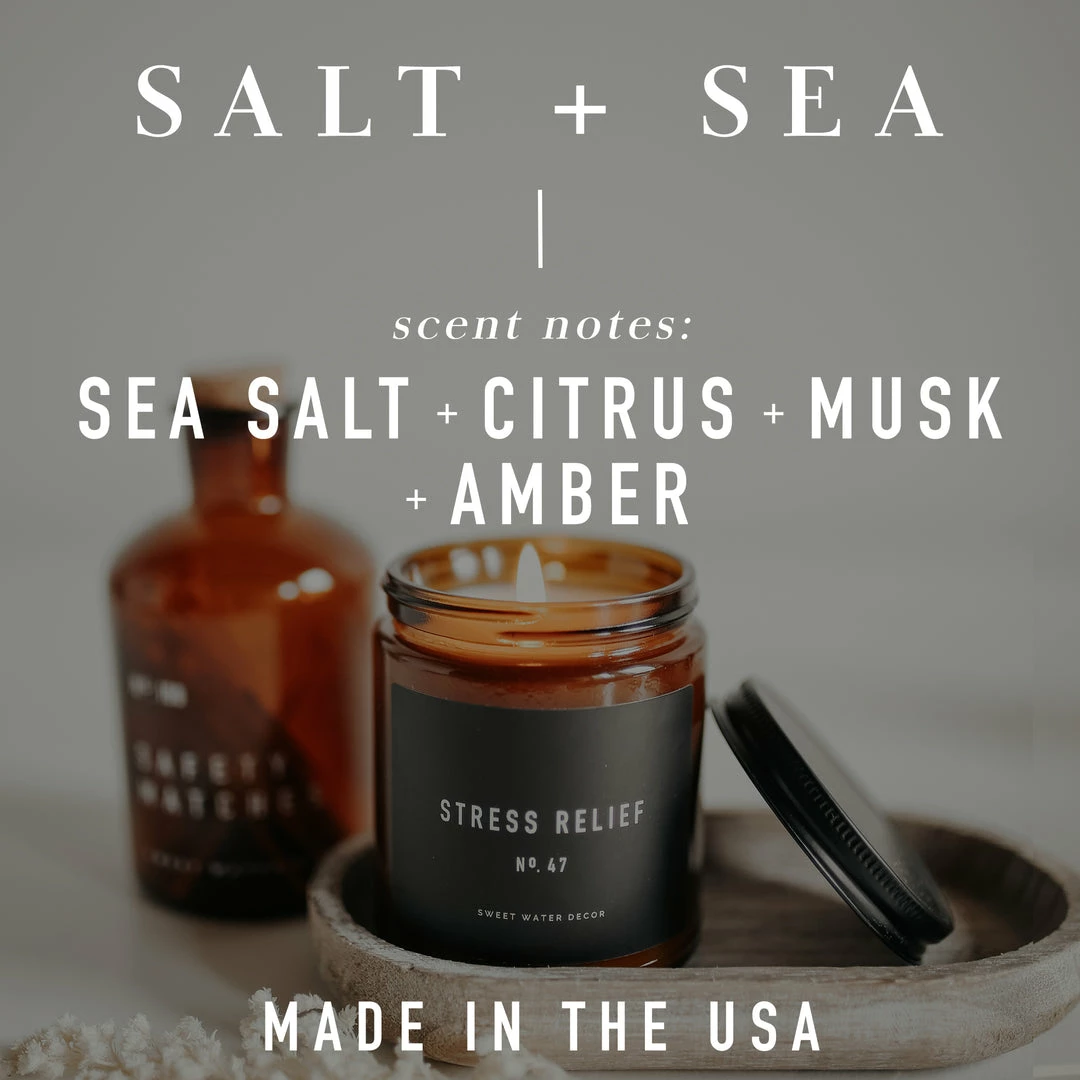 Best Pirce π₯ Sweet Water Decor Salt And Sea Soy Candle - Amber Jar - 9 Oz CANDLES + REEDS π 6 Sweet Water Decor Salt And Sea Soy Candle - Amber Jar - 9 Oz CANDLES + REEDS