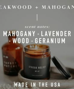Sweet Water Decor Teakwood And Mahogany Soy Candle - White Jar - 11 Oz