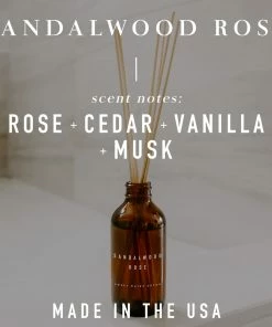 Sweet Water Decor Sandalwood Rose Amber Reed Diffuser SPA