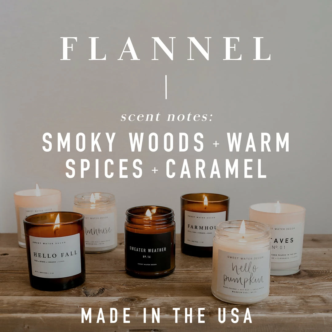 Best Sale π Sweet Water Decor Flannel Soy Candle - Amber Jar - 9 Oz β 5 Sweet Water Decor Flannel Soy Candle - Amber Jar - 9 Oz