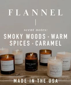 Sweet Water Decor Flannel Soy Candle - Cream Stoneware Jar - 12 Oz CANDLES + REEDS