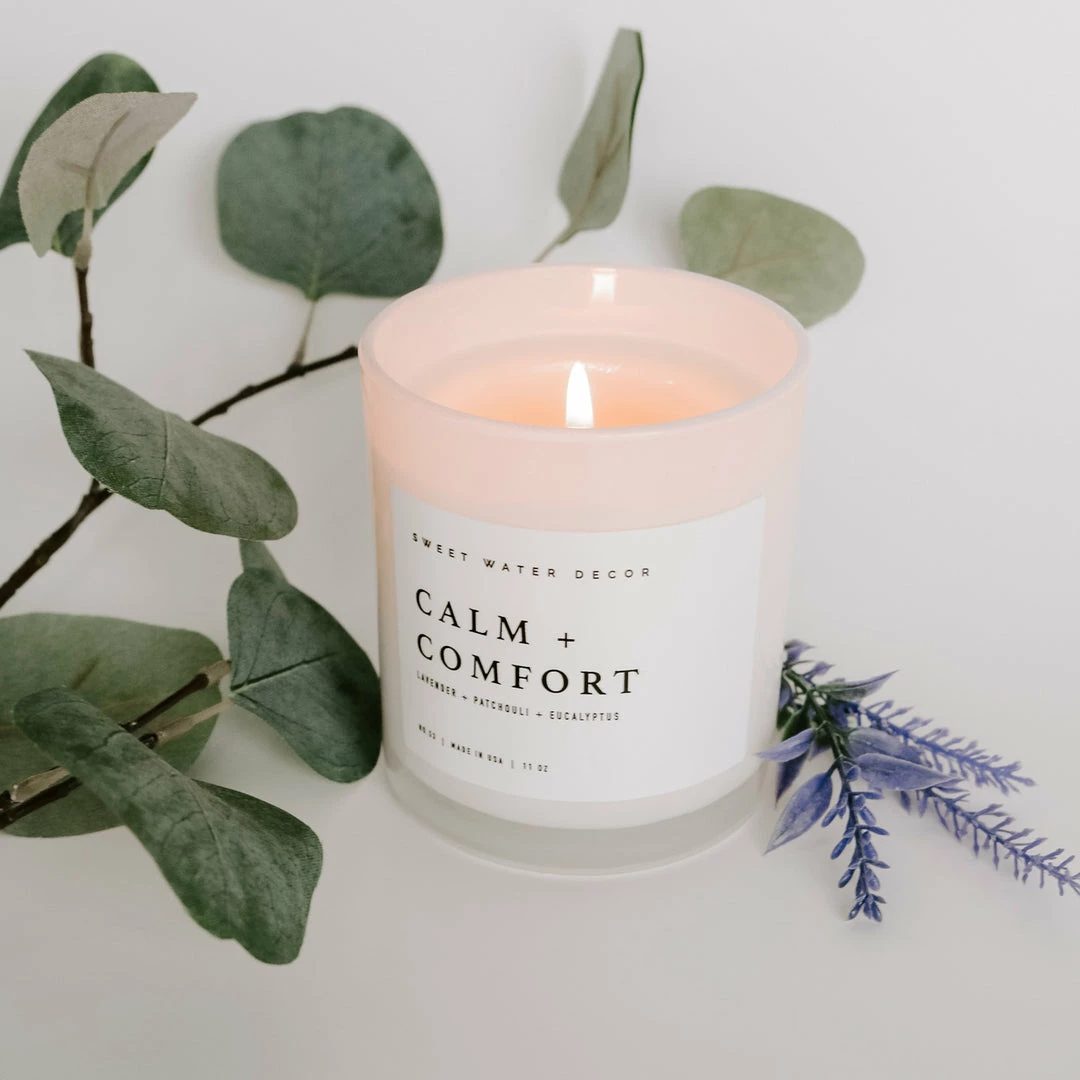 Budget π Sweet Water Decor Calm And Comfort Soy Candle - White Jar - 11 Oz CANDLES + REEDS β 2 Sweet Water Decor Calm And Comfort Soy Candle - White Jar - 11 Oz CANDLES + REEDS