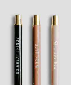 Best Sale π Sweet Water Decor STATIONERY Motivational Metal Pen Set - Neutrals β¨ 17 Sweet Water Decor STATIONERY Motivational Metal Pen Set - Neutrals