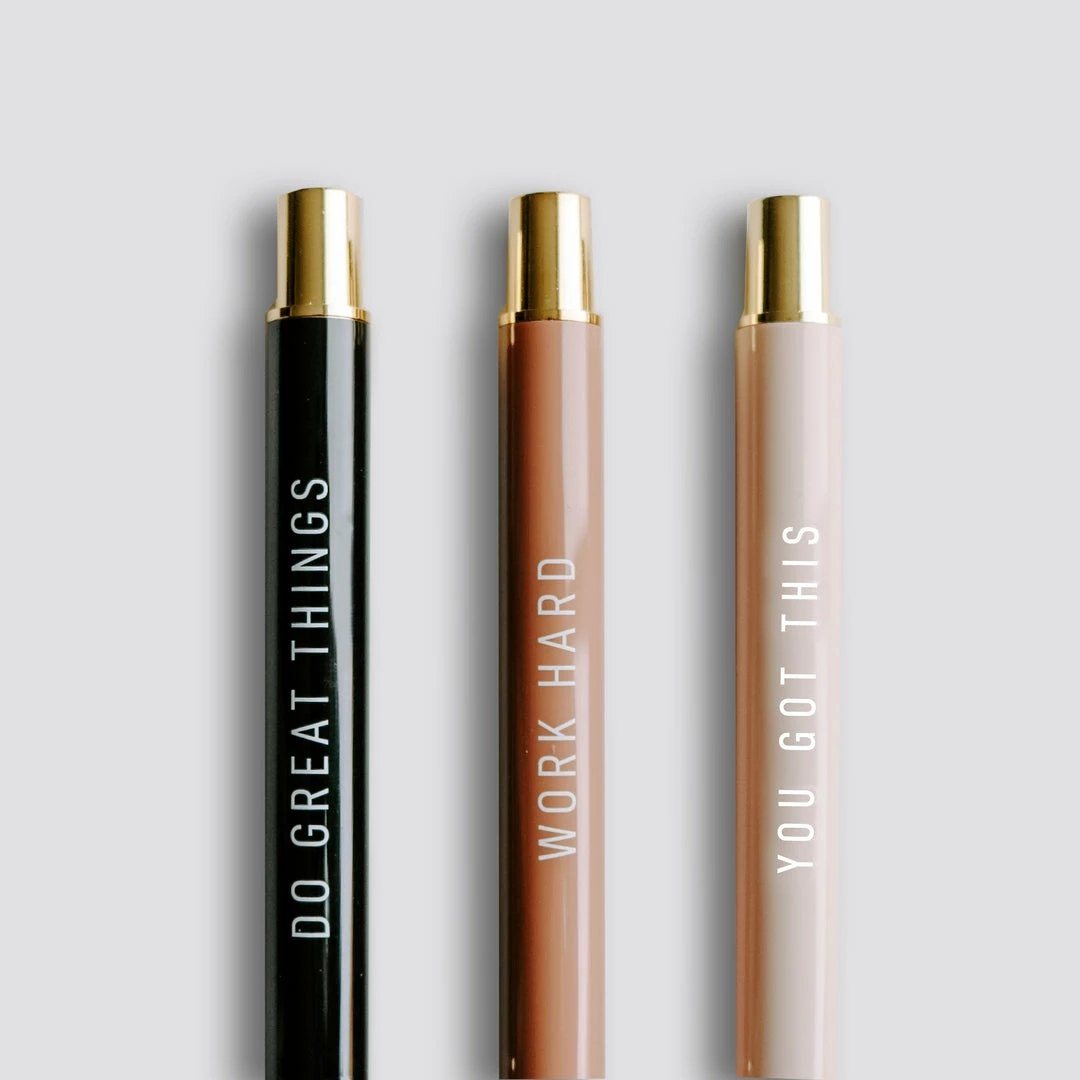 Best Sale π Sweet Water Decor STATIONERY Motivational Metal Pen Set - Neutrals β¨ 9 Sweet Water Decor STATIONERY Motivational Metal Pen Set - Neutrals