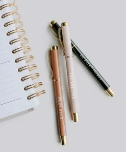 Best Sale π Sweet Water Decor STATIONERY Motivational Metal Pen Set - Neutrals β¨ 13 Sweet Water Decor STATIONERY Motivational Metal Pen Set - Neutrals